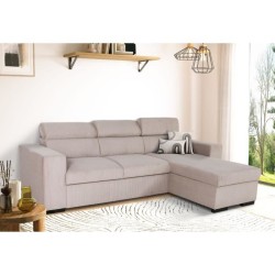 Canapé d'angle convertible réversible - 4 places - VICOMTE - Velours