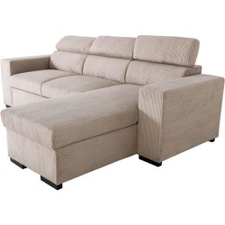 Canapé d'angle convertible réversible - 4 places - VICOMTE - Velours