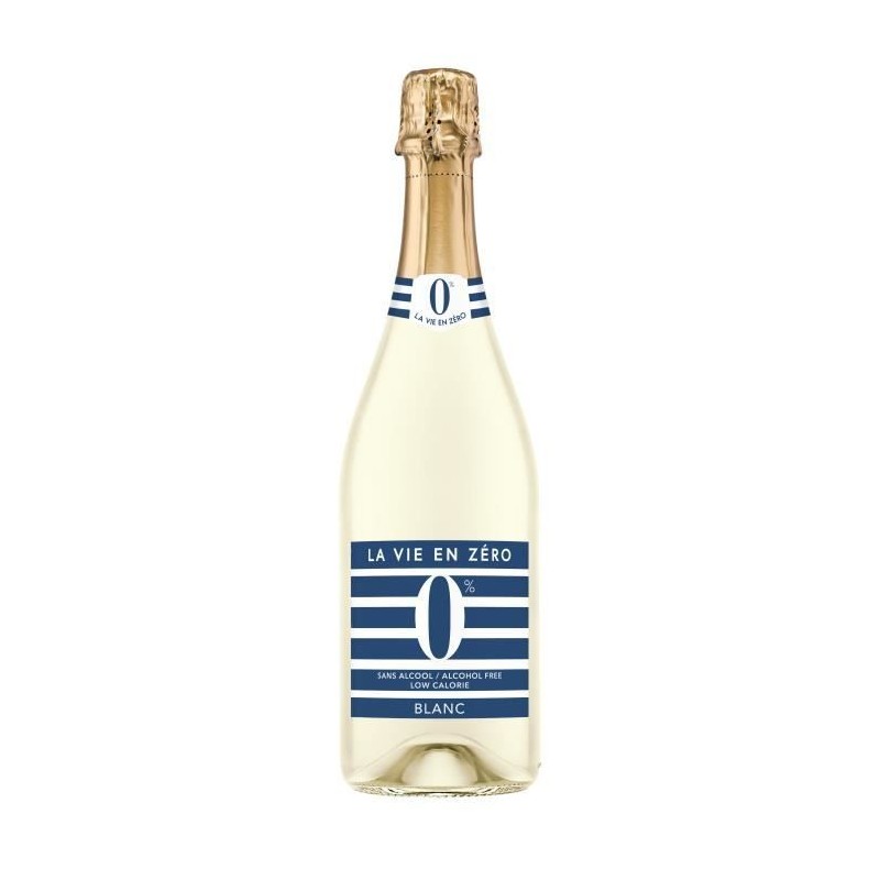 La vie en zéro - Boisson a base de vin sans alcool - Blanc La vie en zéro - Boisson a base de vin sans alcool - Blanc