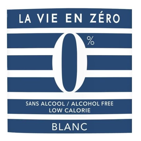 La vie en zéro - Boisson a base de vin sans alcool - Blanc
