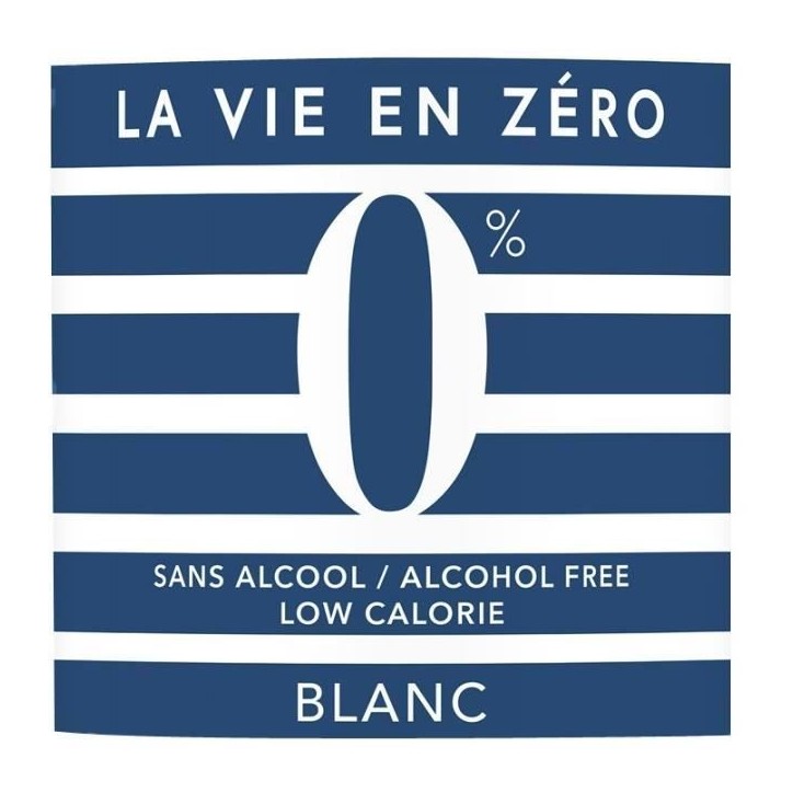 La vie en zéro - Boisson a base de vin sans alcool - Blanc