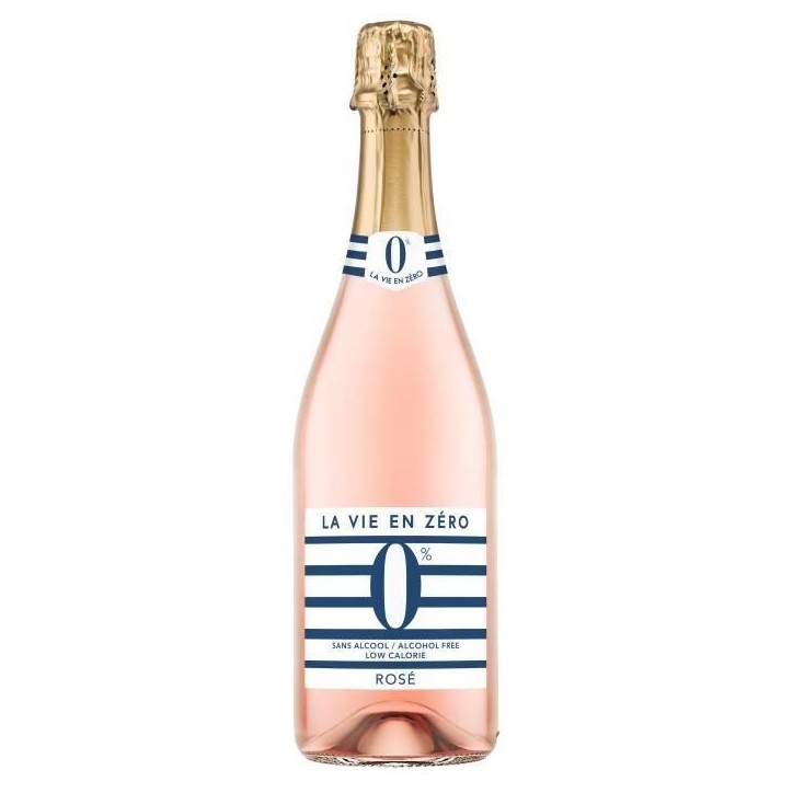 La vie en zéro - Boisson a base de vin sans alcool - Rosé