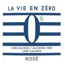 La vie en zéro - Boisson a base de vin sans alcool - Rosé