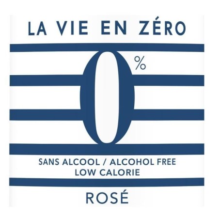 La vie en zéro - Boisson a base de vin sans alcool - Rosé