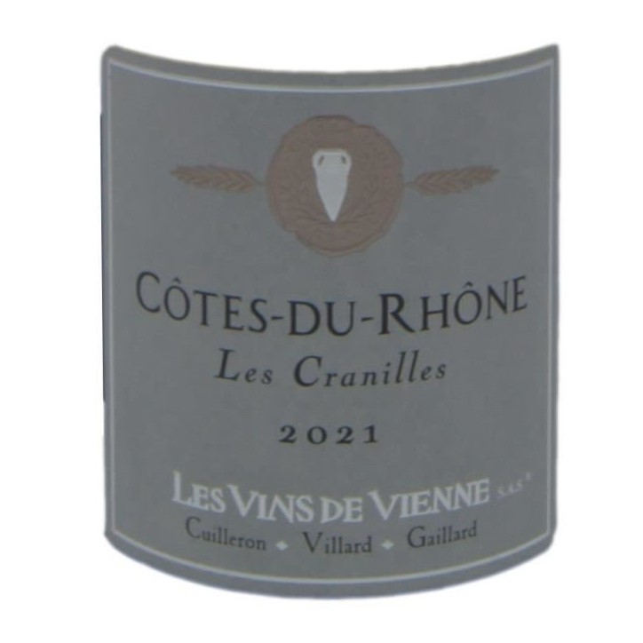 Vin de Vienne Cuvée Les Cranilles 2022 Côtes du Rhône - Vin rouge de la Vallée du Rhône