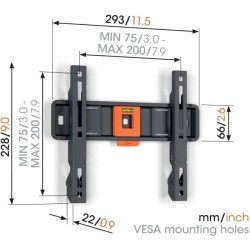 Support mural pour TV - VOGEL'S - TVM 1203 Fixe Small, 19-50