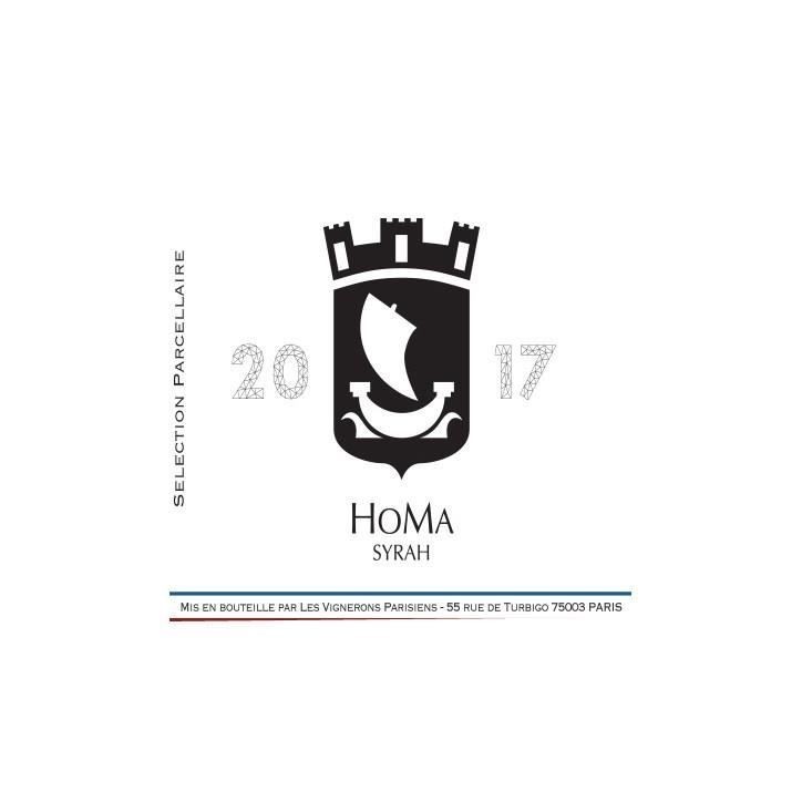 Les Vignerons Parisiens Homa Syrah - Vin de France rouge - Bio 2017
