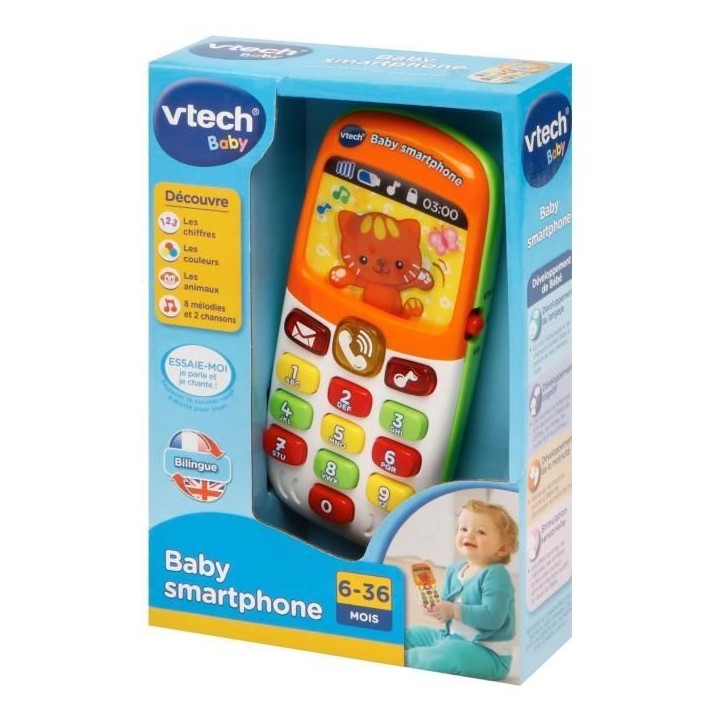 VTECH BABY - Baby Smartphone Bilingue Multicolore VTECH BABY - Baby Smartphone Bilingue Multicolore