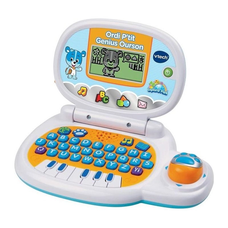 Ordinateur Éducatif Enfant VTECH P'tit Genius Ourson Bleu - Multicolo