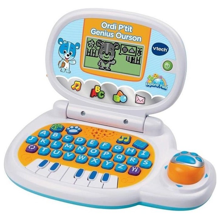Ordinateur Éducatif Enfant VTECH P'tit Genius Ourson Bleu - Multicolore - Mixte - 24 mois - 2 ans Ordinateur Éducatif Enfant VTECH P'tit Genius Ourson Bleu - Multicolore - Mixte - 24 mois - 2 ans