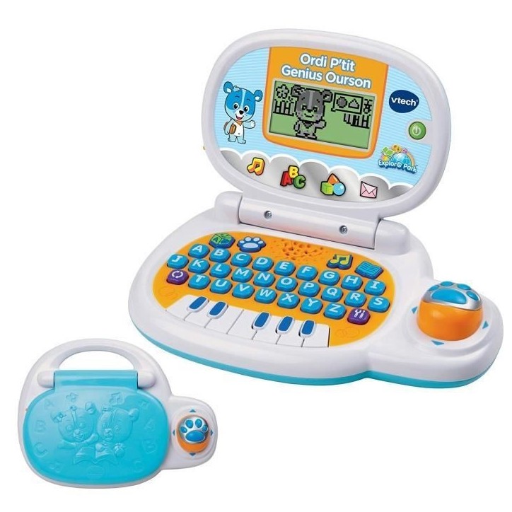 Ordinateur Éducatif Enfant VTECH P'tit Genius Ourson Bleu - Multicolore - Mixte - 24 mois - 2 ans Ordinateur Éducatif Enfant VTECH P'tit Genius Ourson Bleu - Multicolore - Mixte - 24 mois - 2 ans