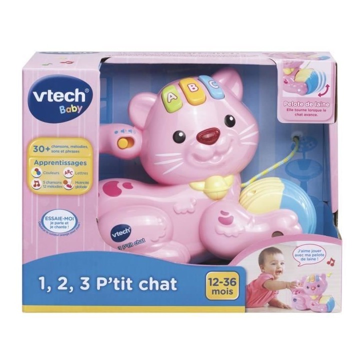 VTECH BABY - 1,2,3 P'tit Chat Rose VTECH BABY - 1,2,3 P'tit Chat Rose