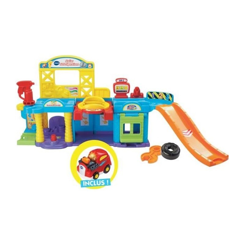 Atelier SOS Réparations - VTECH - Tut Tut Bolides - Ascenseur hydraul Atelier SOS Réparations - VTECH - Tut Tut Bolides - Ascenseur hydraul