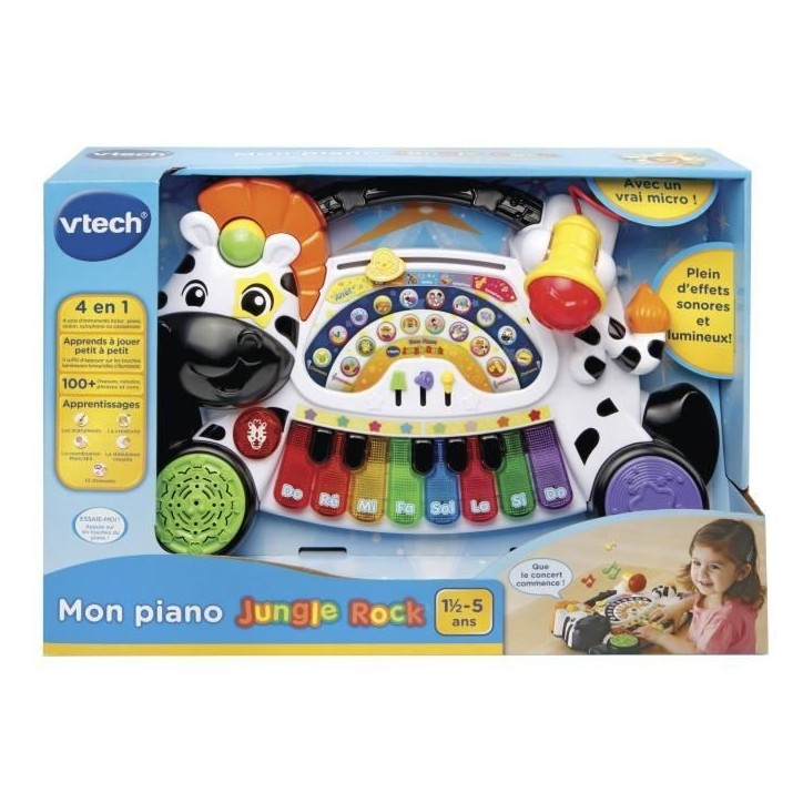 VTECH BABY - Jungle Rock - Piano Zebre - Jouet Musical Enfant