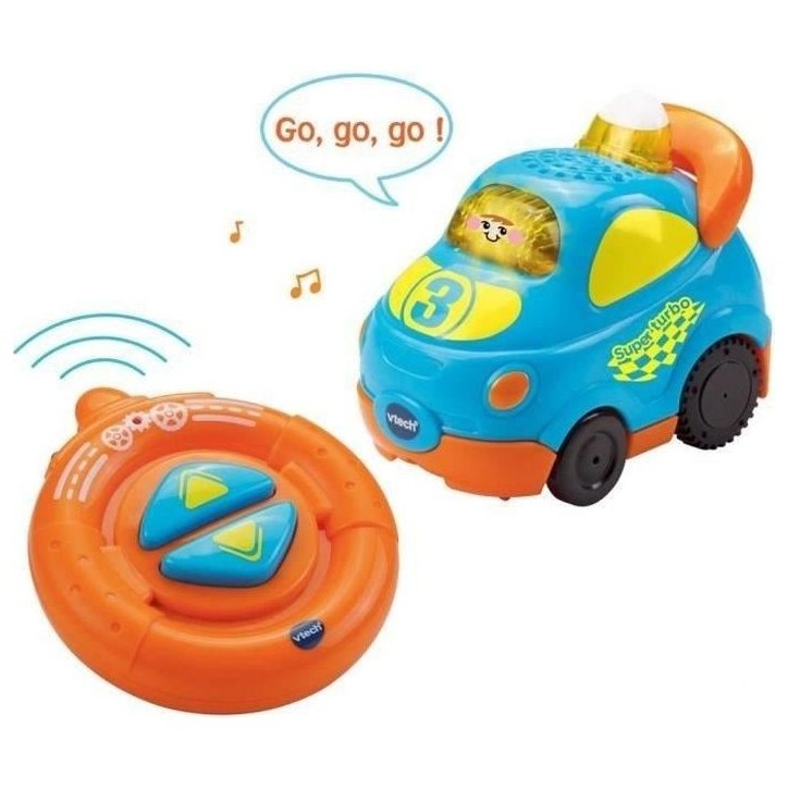 VTECH - Tut Tut Bolides - Ma Tut Tut Radiocommandée - Hugo, Super Turbo VTECH - Tut Tut Bolides - Ma Tut Tut Radiocommandée - Hugo, Super Turbo