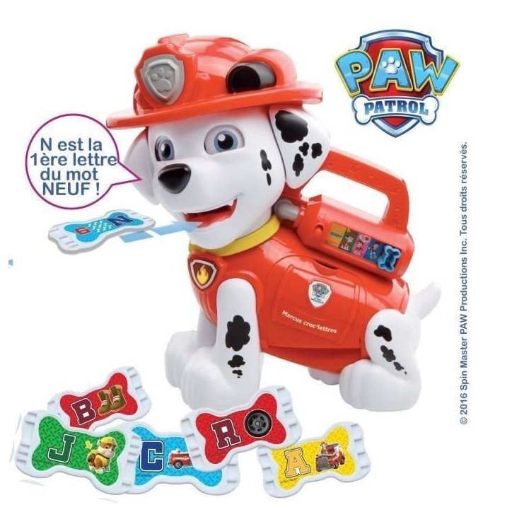 VTECH - Pat' Patrouille Marcus, Croc'Lettres VTECH - Pat' Patrouille Marcus, Croc'Lettres