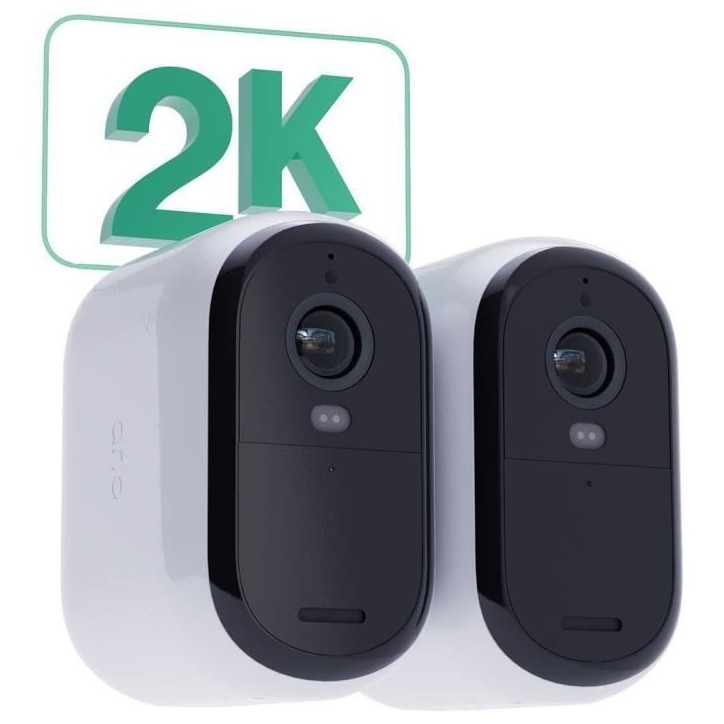 Pack 2 Cameras - ARLO - 2K XL Essential2 - Extérieur - Batterie - Vision nocturne Pack 2 Cameras - ARLO - 2K XL Essential2 - Extérieur - Batterie - Vision nocturne