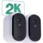Pack 2 Cameras - ARLO - 2K XL Essential2 - Extérieur - Batterie - Vision nocturne