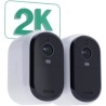 Pack 2 Cameras - ARLO - 2K XL Essential2 - Extérieur - Batterie - Vis