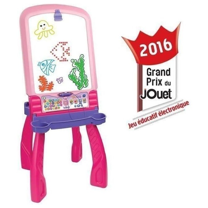 Chevalet Interactif 3 en 1 VTECH - Rose - Pour Fille - A partir de 3 ans Chevalet Interactif 3 en 1 VTECH - Rose - Pour Fille - A partir de 3 ans