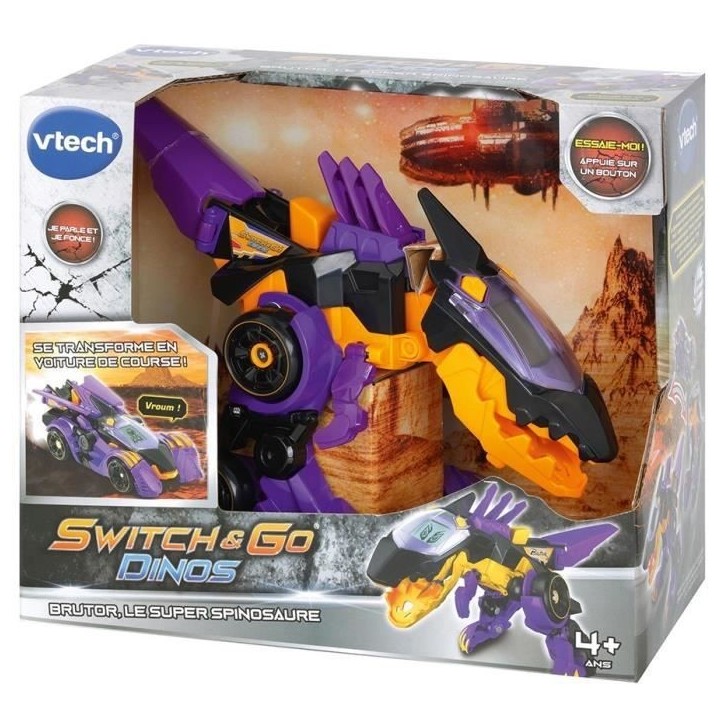 VTECH - Switch & Go Dinos - Brutor, Super Spinosaure - Jouet interactif pour enfant VTECH - Switch & Go Dinos - Brutor, Super Spinosaure - Jouet interactif pour enfant