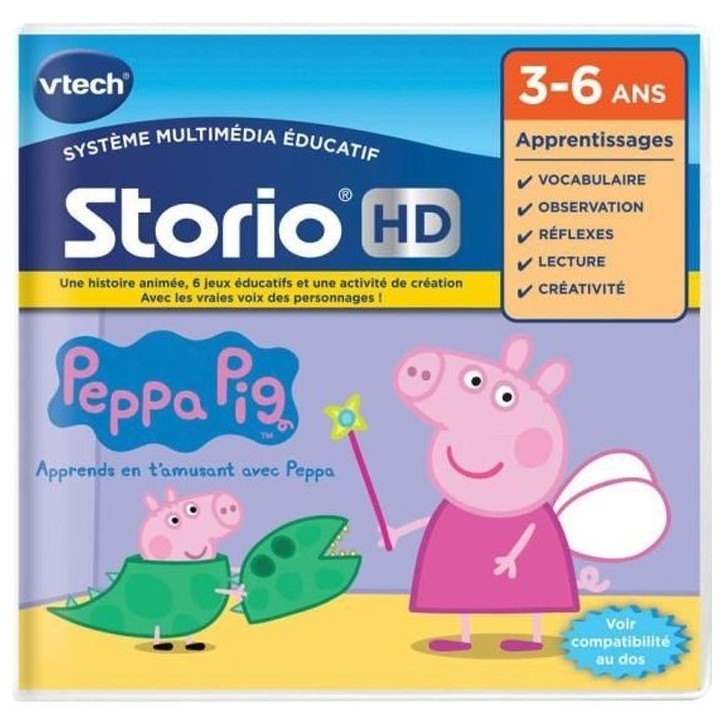 VTECH - Jeu Éducatif Storio - Peppa Pig VTECH - Jeu Éducatif Storio - Peppa Pig