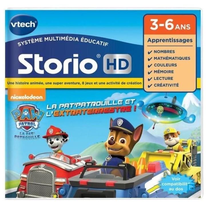 VTECH - Jeu Éducatif Storio - Pat' Patrouille VTECH - Jeu Éducatif Storio - Pat' Patrouille