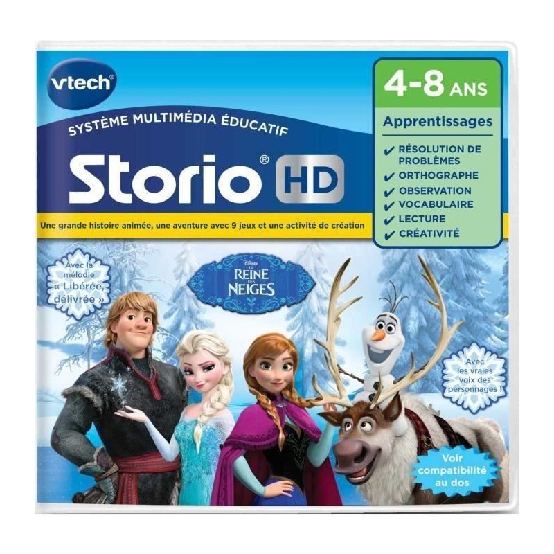 VTECH - Jeu Éducatif Storio - La Reine Des Neiges VTECH - Jeu Éducatif Storio - La Reine Des Neiges