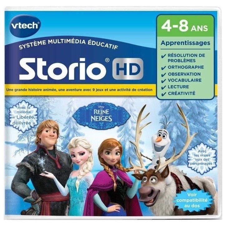 VTECH - Jeu Éducatif Storio - La Reine Des Neiges VTECH - Jeu Éducatif Storio - La Reine Des Neiges