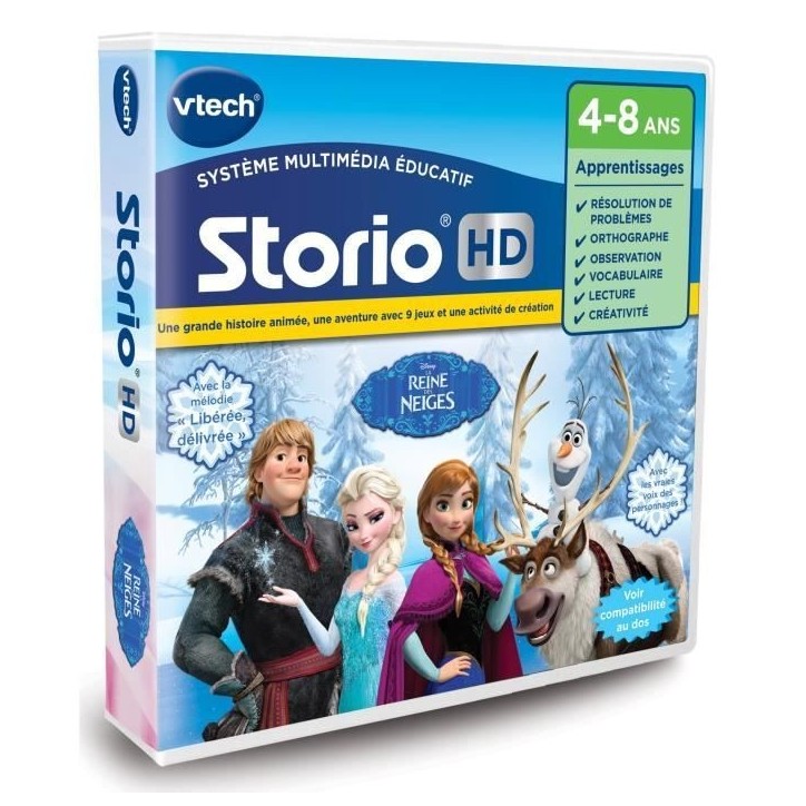 VTECH - Jeu Éducatif Storio - La Reine Des Neiges VTECH - Jeu Éducatif Storio - La Reine Des Neiges