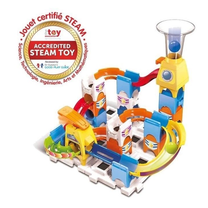 Circuit a billes VTECH Marble Rush Discovery Set XS100 - 30 pieces et 3 MarbleBilles incluses Circuit a billes VTECH Marble Rush Discovery Set XS100 - 30 pieces et 3 MarbleBilles incluses