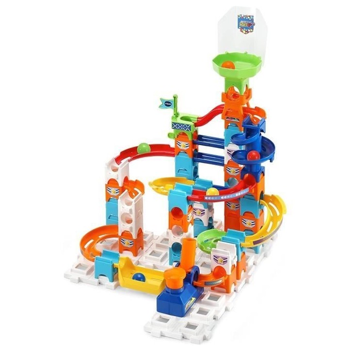 Circuit a billes VTECH Marble Rush - Adventure Set S100 - 61 pieces et 5 MarbleBilles incluses