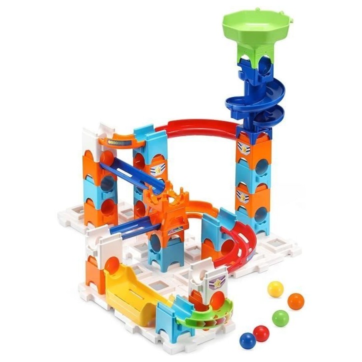 Circuit a billes VTECH Marble Rush - Adventure Set S100 - 61 pieces et 5 MarbleBilles incluses