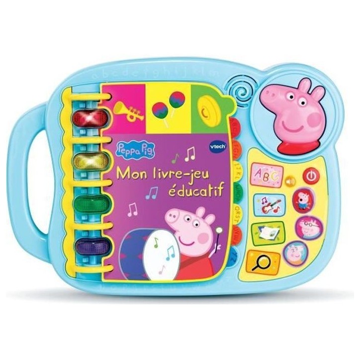 Livre-Jeu Educatif VTECH - Peppa Pig - Sons amusants - 14 pages d'histoires et de jeux Livre-Jeu Educatif VTECH - Peppa Pig - Sons amusants - 14 pages d'histoires et de jeux