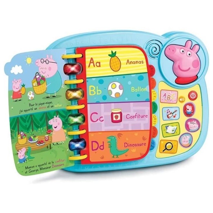 Livre-Jeu Educatif VTECH - Peppa Pig - Sons amusants - 14 pages d'histoires et de jeux Livre-Jeu Educatif VTECH - Peppa Pig - Sons amusants - 14 pages d'histoires et de jeux