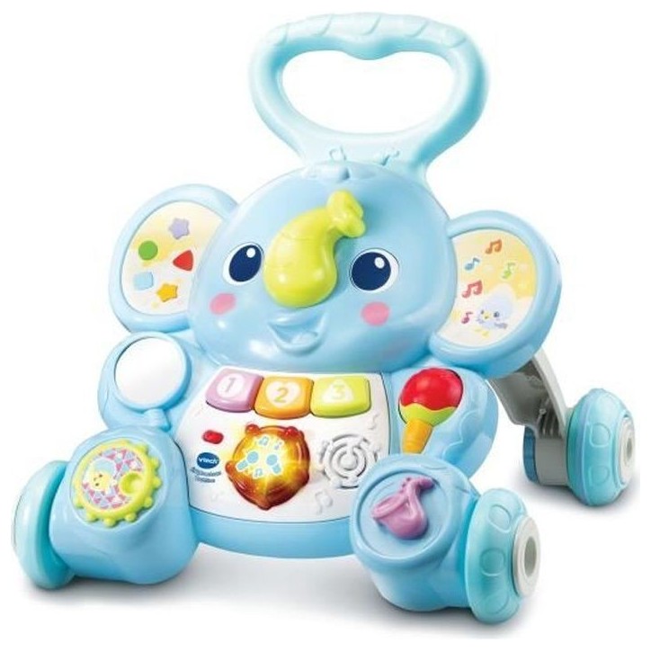Porteur - Trotteur VTECH BABY - Éléphanteau Trottino - Avec Frein - Bleu Porteur - Trotteur VTECH BABY - Éléphanteau Trottino - Avec Frein - Bleu