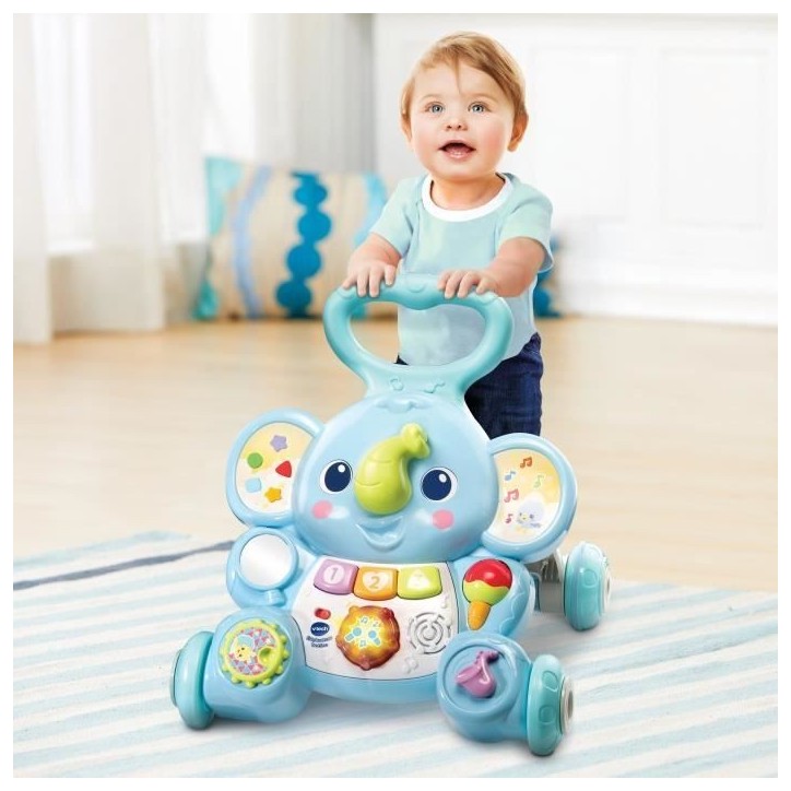 Porteur - Trotteur VTECH BABY - Éléphanteau Trottino - Avec Frein - Bleu Porteur - Trotteur VTECH BABY - Éléphanteau Trottino - Avec Frein - Bleu