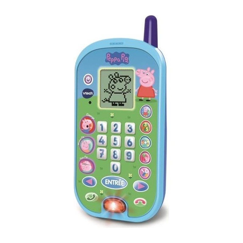 Téléphone enfant - VTECH - Peppa Pig - Sons amusants - Éducatif Téléphone enfant - VTECH - Peppa Pig - Sons amusants - Éducatif
