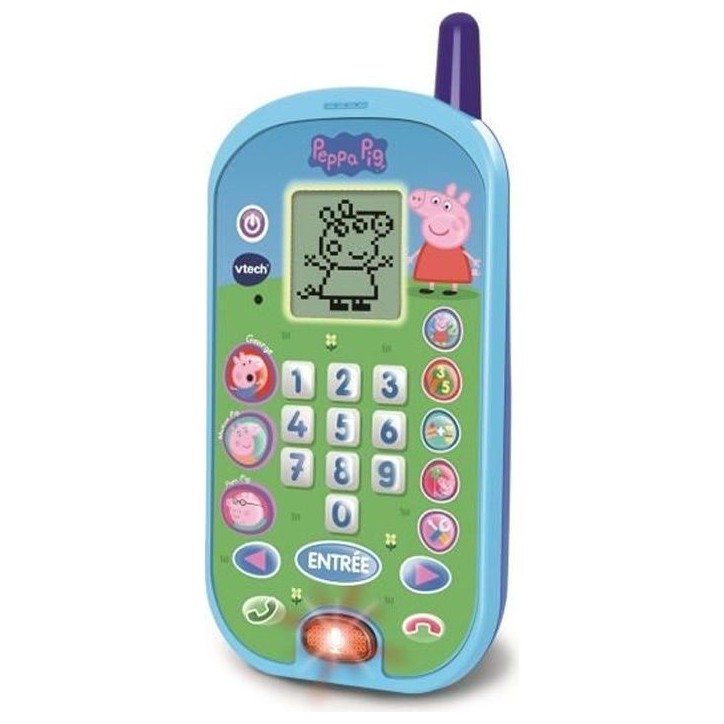 Téléphone enfant - VTECH - Peppa Pig - Sons amusants - Éducatif