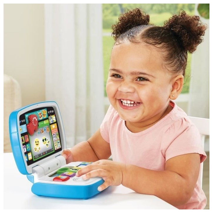 VTECH BABY - Baby Ordi des Découvertes - Ordinateur portable interactif pour enfants - Bleu - Mixte
