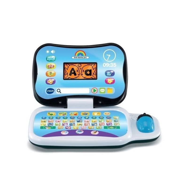 Ordinateur éducatif VTECH ORDI GENIUS PRO NOIR pour enfants de 3 a 7 Ordinateur éducatif VTECH ORDI GENIUS PRO NOIR pour enfants de 3 a 7