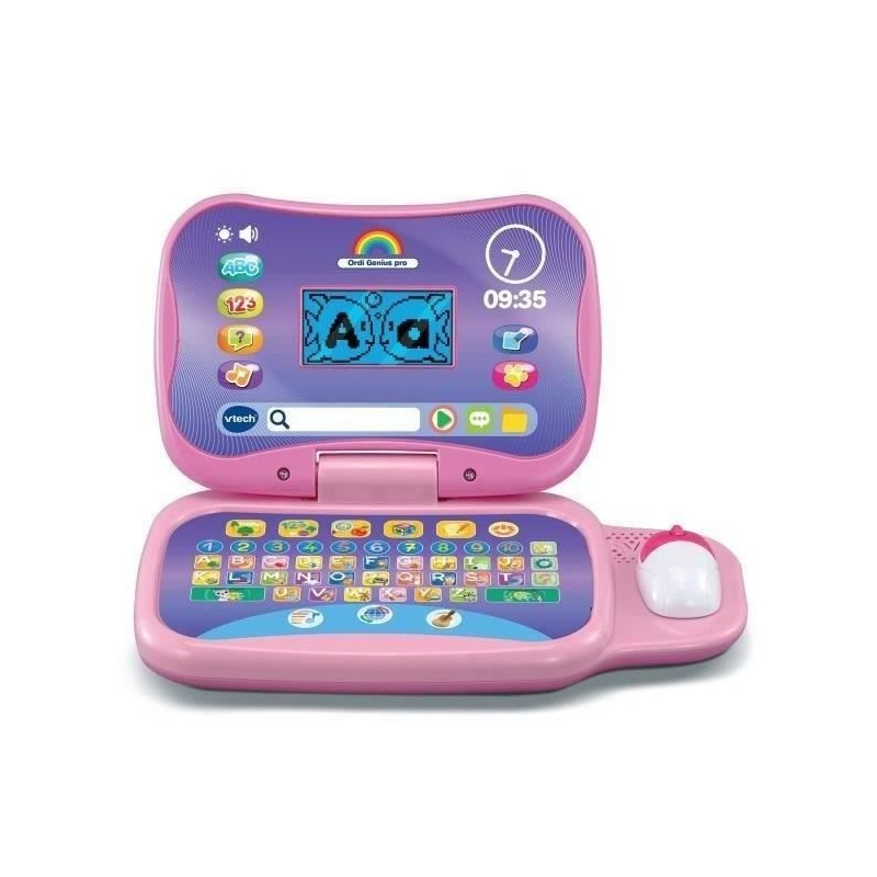Ordinateur éducatif VTECH ORDI GENIUS PRO ROSE pour enfants de 3 a 7 Ordinateur éducatif VTECH ORDI GENIUS PRO ROSE pour enfants de 3 a 7