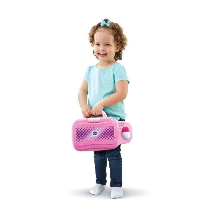 Ordinateur éducatif VTECH ORDI GENIUS PRO ROSE pour enfants de 3 a 7 ans avec souris et 20 activités incluses