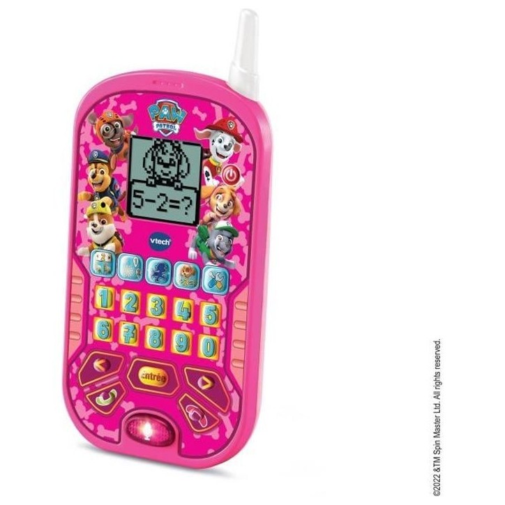 VTECH - PAT PATROUILLE - Smartphone Éducatif Rose - 6 activités éducatives - Appels et messages vocaux VTECH - PAT PATROUILLE - Smartphone Éducatif Rose - 6 activités éducatives - Appels et messages vocaux