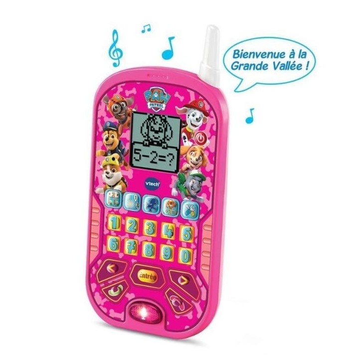 VTECH - PAT PATROUILLE - Smartphone Éducatif Rose - 6 activités éducatives - Appels et messages vocaux VTECH - PAT PATROUILLE - Smartphone Éducatif Rose - 6 activités éducatives - Appels et messages vocaux