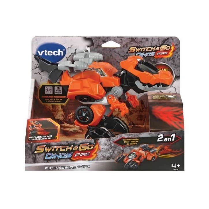 VTECH - Switch & Go Dinos Fire - Furex, Le Super T-Rex VTECH - Switch & Go Dinos Fire - Furex, Le Super T-Rex