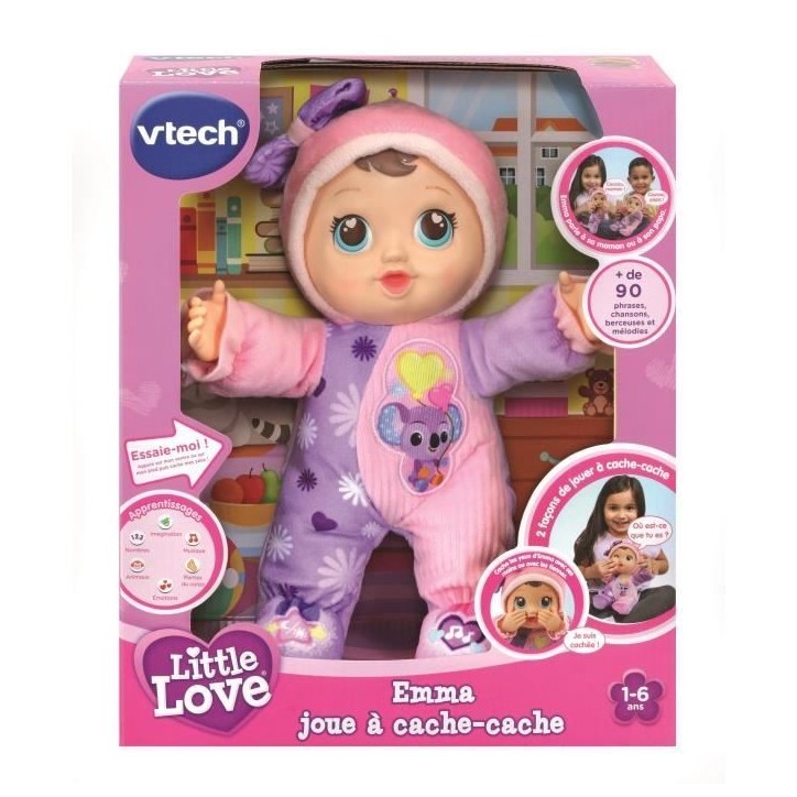 VTECH - Little Love - Emma Joue a Cache-Cache - Poupée Interactive VTECH - Little Love - Emma Joue a Cache-Cache - Poupée Interactive