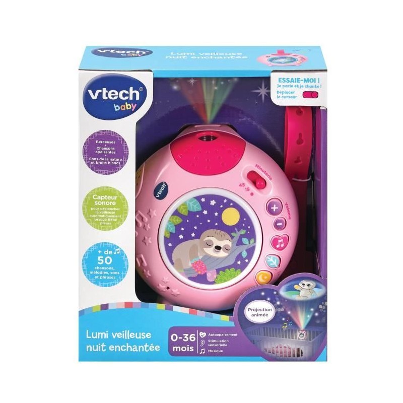 VTECH BABY - Lumi Veilleuse Nuit Enchantée Rose VTECH BABY - Lumi Veilleuse Nuit Enchantée Rose