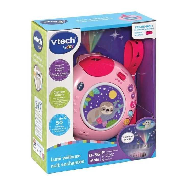 VTECH BABY - Lumi Veilleuse Nuit Enchantée Rose