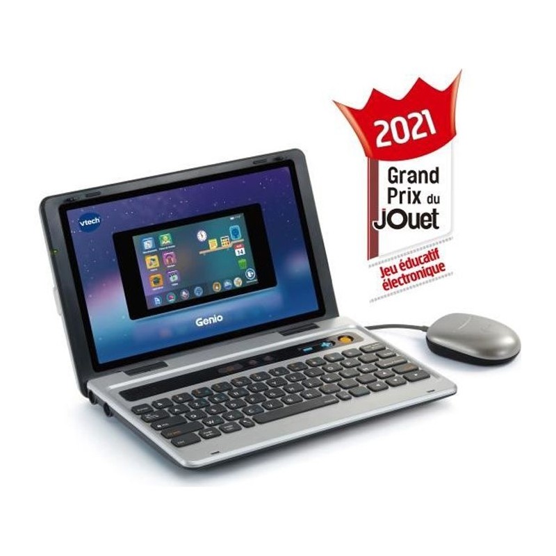 Ordinateur VTECH Genio - Pour les enfants de 5 a 12 ans - Gris - Plus Ordinateur VTECH Genio - Pour les enfants de 5 a 12 ans - Gris - Plus